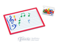 Magnetická tabulka s barevnými notami